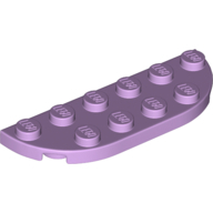 Lego deska (destička) oválná 2x6, levandulová (6204060)